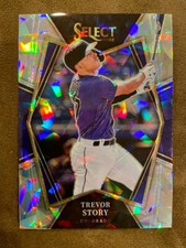 2022 Panini Select Trevor Story 24/25 Cracked Ice Prizm #166 Rockies Red Sox