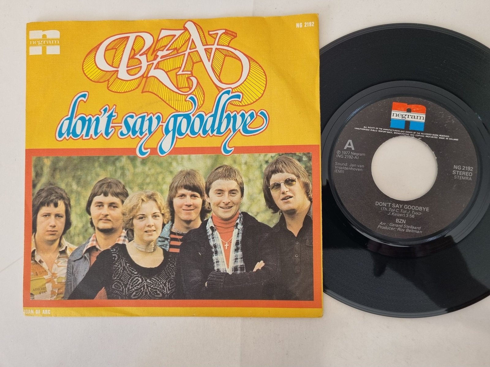 BZN - Don't say goodbye 7'' Vinyl Holland