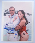 Sean Connery & Barbara Carrera orig. Autogramm " BOND 007 " Motiv NEVER SAY ..