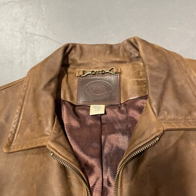 The Australian Outback Collection Brown Leather Jacket Men's Large