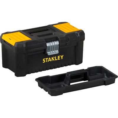 Stanley Kunststoffbox Essential, 16'', Werkzeugkiste, schwarz