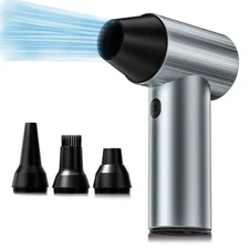 Mini Turbo Fan Turbofan USB Rechargeable Brushless Motor High Speed Duct Blower