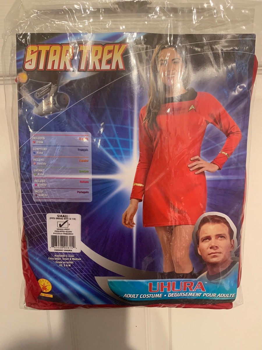 メジャー NWOT Rubies Star Trek Uhura Classic Red Sexy Mini Dress Costume