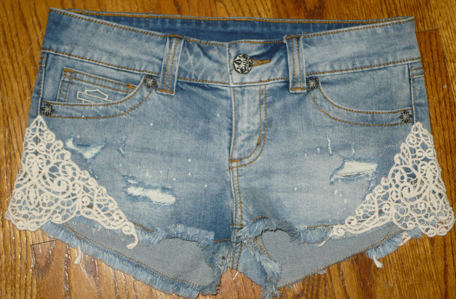 Harley Davidson Women Crocheted Lace 