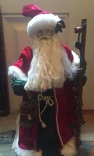 Midwest Imports 13" Old World Santa Tree Topper or Table Top Decor Handcrafted