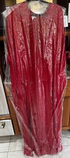 Oscar De La Renta red long dress sz L