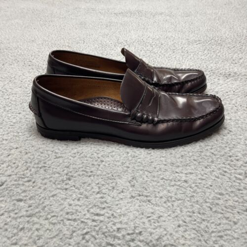 Sebago Shoes Mens 12D Penny Loafers Slip On Leather Brown USA Made - Picture 1 of 15