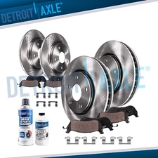 Front Rear Disc Rotors Ceramic Brake Pads for 2011 2012 2013 Chevrolet Impala