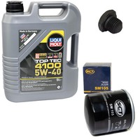 MotoröL Set 5W-40 5 Liter + ÖLfilter SM 105 + Schraube FüR Opel Kadett Saab 900