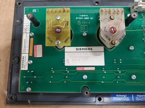 Siemens Operator Intrerface/Keyboard 6FC5103-0AD13-0AA0 (DeGray Skid) - Picture 7 of 12
