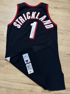 Rod Strickland Portland Trailblazers Blazers Game Worn Jersey
