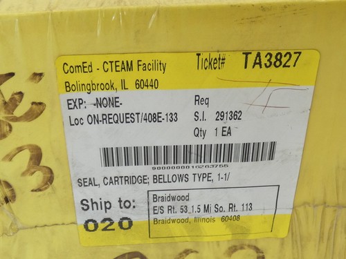 Chesterton 667698 155B Cartridge Mounted Single Bellows Seal Size 09 1.125in ... - Picture 5 of 8