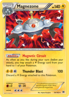 1x Magnezone 54/162 RARE XY BREAKthrough Pokemon TCG Card NM | eBay