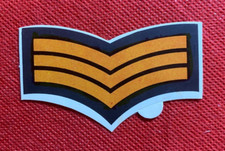 (G21) STEMMI & GRADI MILITARI - ADESIVO STICKER Vintage '80 6,8x3 cm