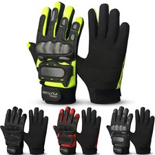 Guanti Da Moto Super Estivi Guanto per Scooter estivo protezioni nocche Nero CE