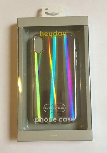 Heyday Apple iPhone X XS Holographic Pink Marble Purple Clear case NEW - Picture 10 of 14