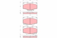 TRW GDB3383 Bremsbelagsatz, Scheibenbremse For Toyota