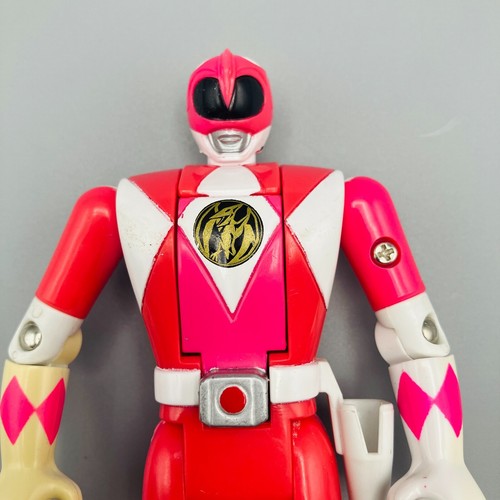 Vintage Bandai 1993 Pink Auto Morphin Kimberly Flip Head Power Ranger 5.5 Figur - Bild 3 von 5