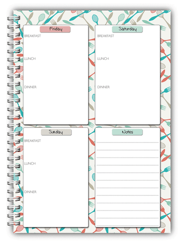 LIBRO PERSONALIZADO DE PLANIFICACIÓN DE COMIDAS FAMILIARES A5/PLANIFICACIÓN DE MENÚS/PLANIFICADOR DE COMIDAS 3 MESES/ - Imagen 10 de 18