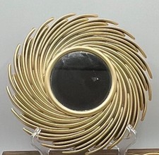 Gold Swirl Hanging Wall Mirror Plastic Round ...