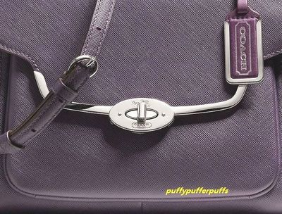 NWT COACH Madison Small Sadie Flap Saffiano Satchel Silver Violet