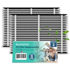 LUXOTON for AprilAire 413 Replacement Filter - 2 Pack Collapsible Furnace Filter