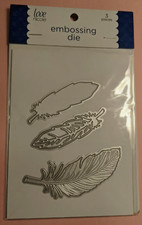 Love Nicole "Feather" Embossing Die - 3 die set STC0267 - NEW