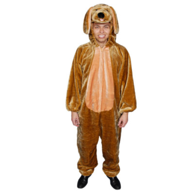 Adorable Plush Puppy Costume For Kids - Soft Dog Onesie Halloween Outfit, Age 4-6 Years - View #11