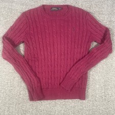 Polo Ralph Lauren cable knit sweater size SP Color, Violet/Purple