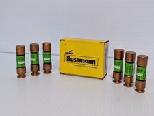 Lot of 6 Bussmann FRN-R-20 Fuses, 20A, 250VAC - Free Returns