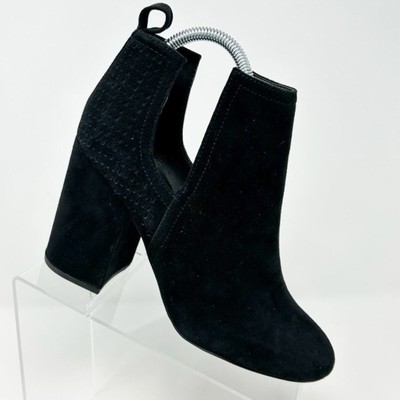 Steve Madden Norelle Black Suede Leather Pull On Ankle Boots Size 9.5 | eBay