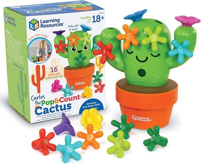 Learning Resources LER9125 Carlos The Pop Count Kaktus, Top Kleinkind, Vorschule