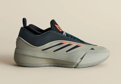 adidas Dame 9 Low Trainers JI1939 Silver Pebble/Legend Ivy  display picture 3