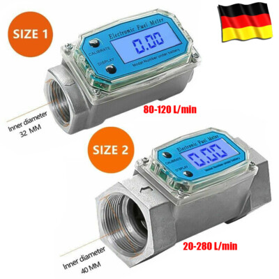 Turbine Digital Ölzähler Heizöl Durchflussmesser Diesel Benzin Flow NPT