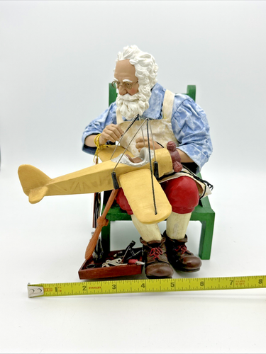 Rare Dept 56 Clothtique Possible Dreams Santa "Fixing to Fly" 713712 RETIRED - Bild 6 von 8