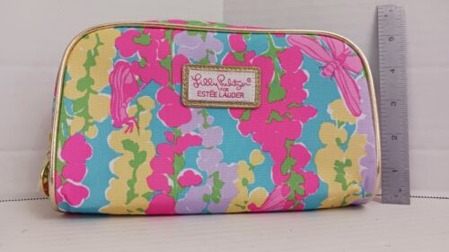 NEW Lilly Pulitzer for Estee Lauder Colorful Makeup Cosmetic Zipper Pouch Bag - Afbeelding 1 van 5
