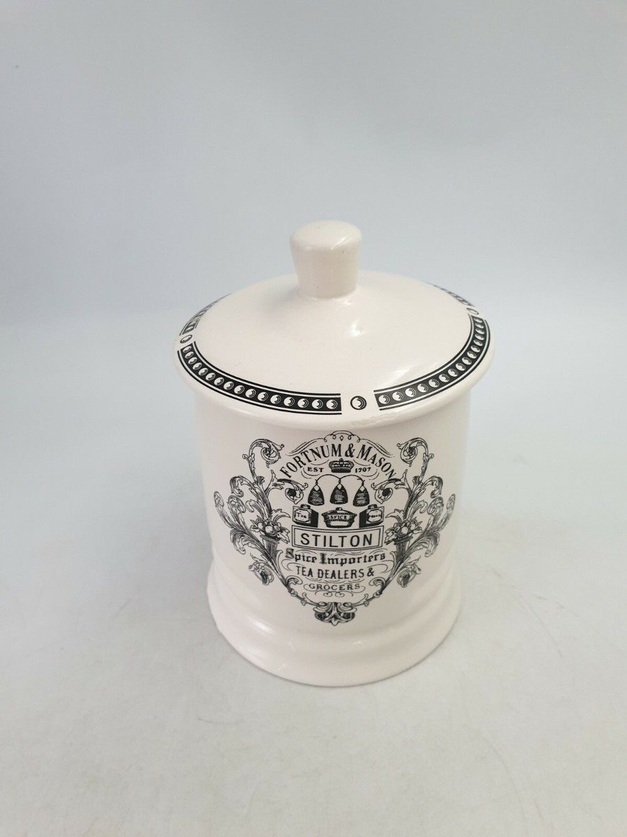 英国製 フォートナム&メイソン STILTON 陶器 焼物 瓶 ケース チーズ FORTNUM & MASON POTTED BLUE STILTON CHEESE 350g CERAMIC EMPTY