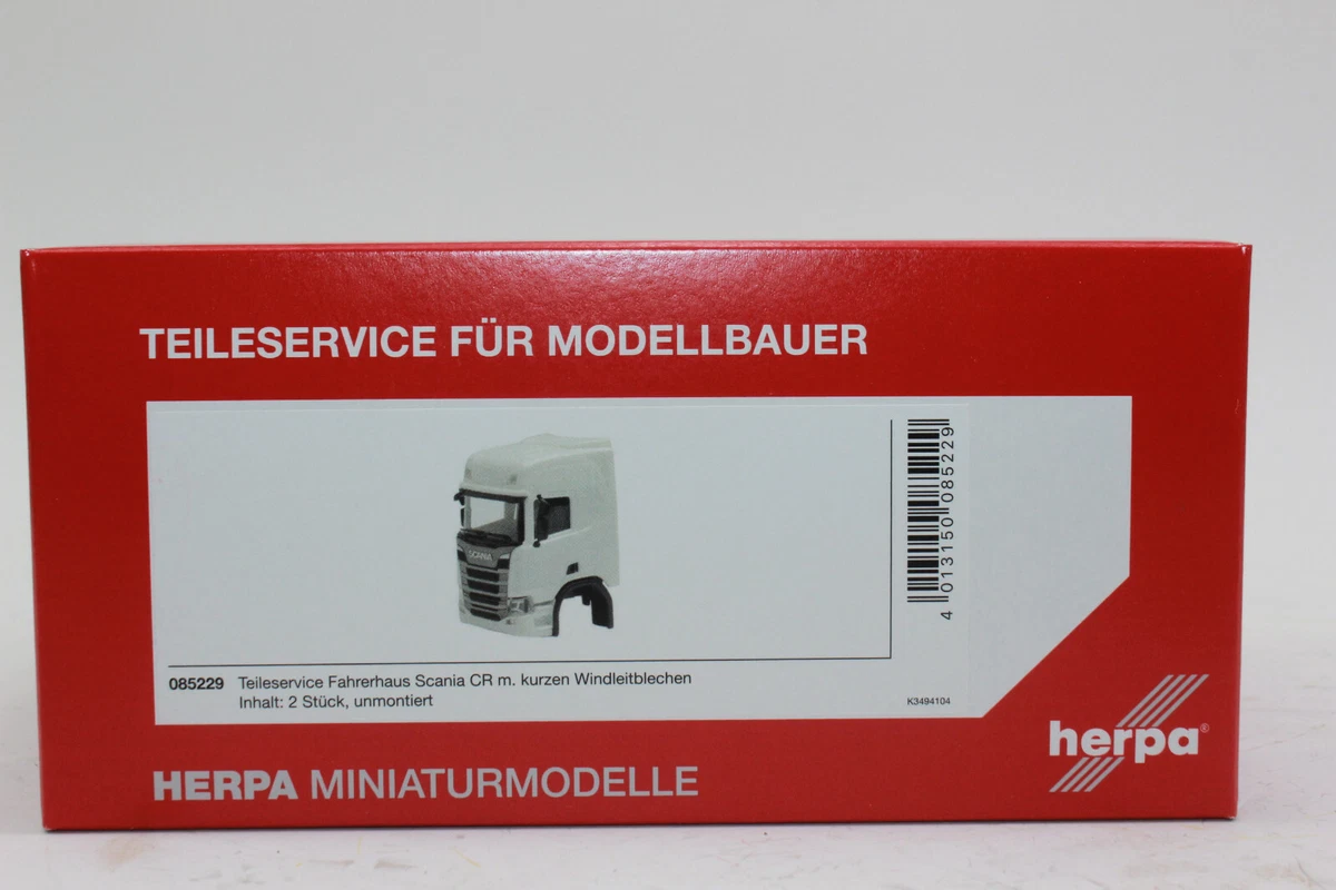 Herpa 085939 - Telaio Camion Scania 3 Assi (2 Pezzi) - Scala 1:87 H0 - NUOVO