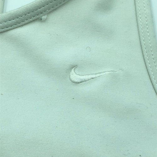 Nike Swoosh White Wireless Sports Bra Womens Dri-Fit Large 12-14 - Picture 3 of 4