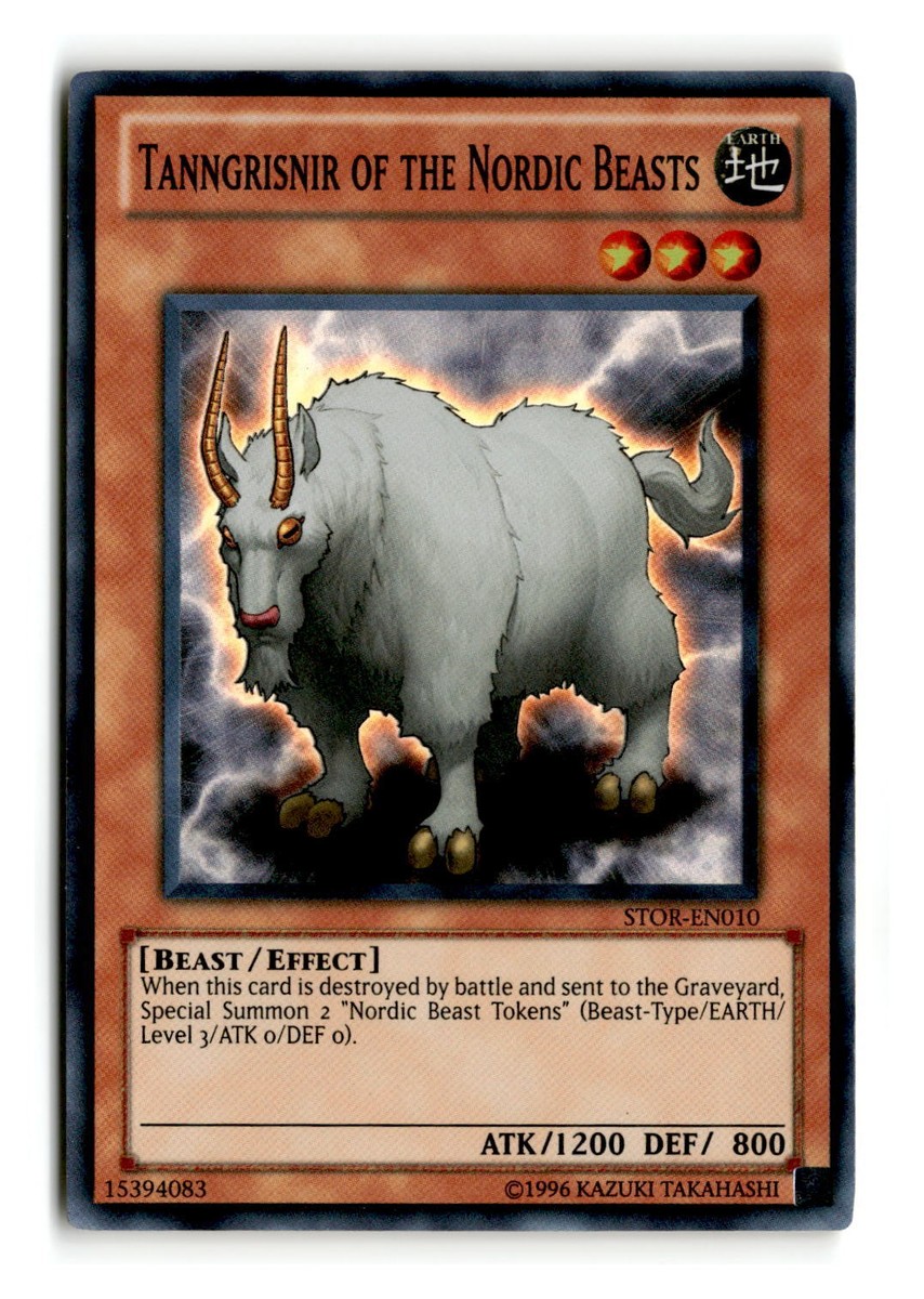 BEAST NIGHT ドンウン トレカつき Tanngrisnir of the Nordic Beasts - STOR-EN010 Super Rare - YuGiOh