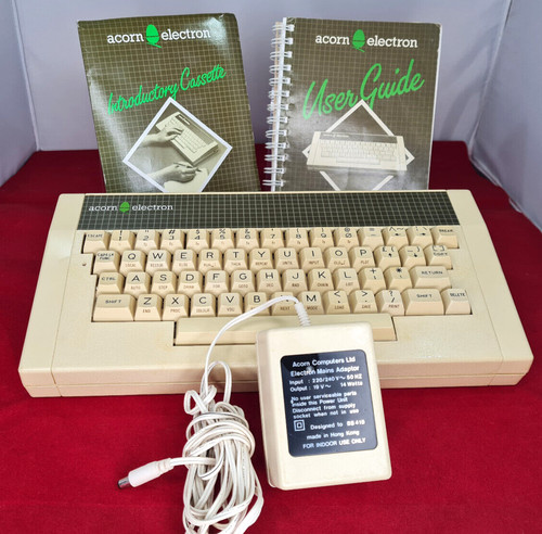 Acorn Electron Getestet Und Aktiv mit Garantie Enthält PSU, Handbuch & Kassette