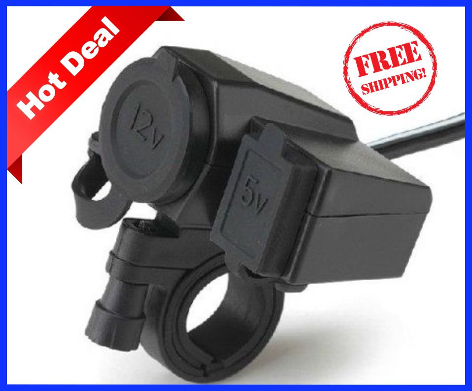 Dual Sport USB Charge Kit | SUZUKI DRZ400 | Honda XR650L | KTM450