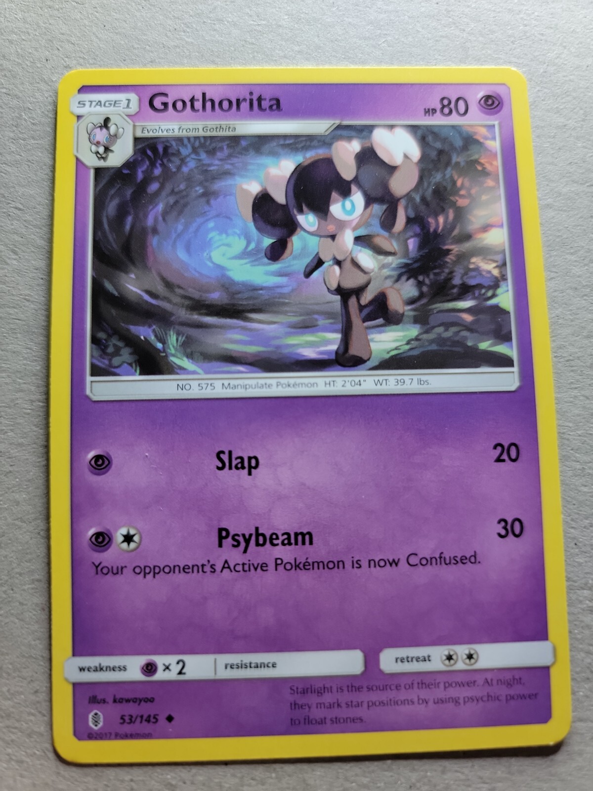 2017 Pokemon Card - Gothorita - 53/145 - LP