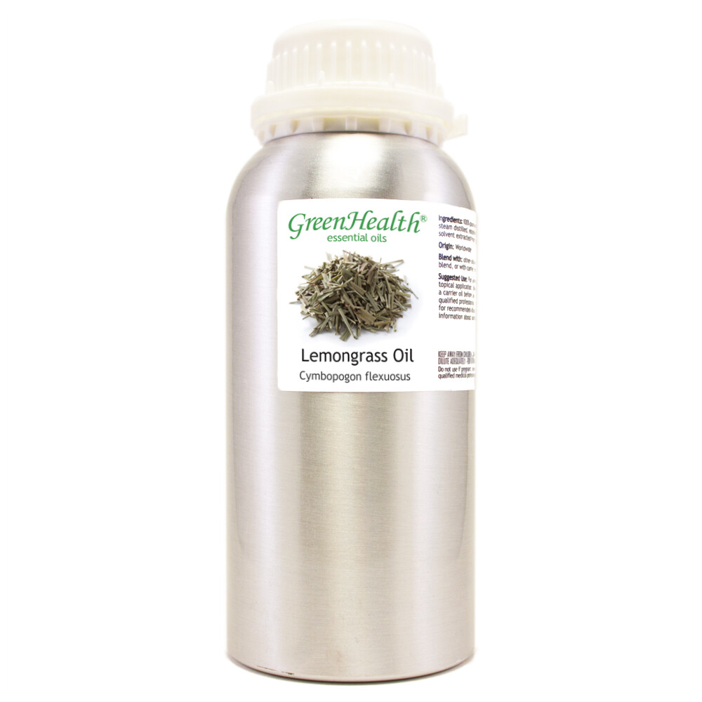100% Pure Natural Lemongrass Essential Oil - 16 oz Aluminum Bottle  