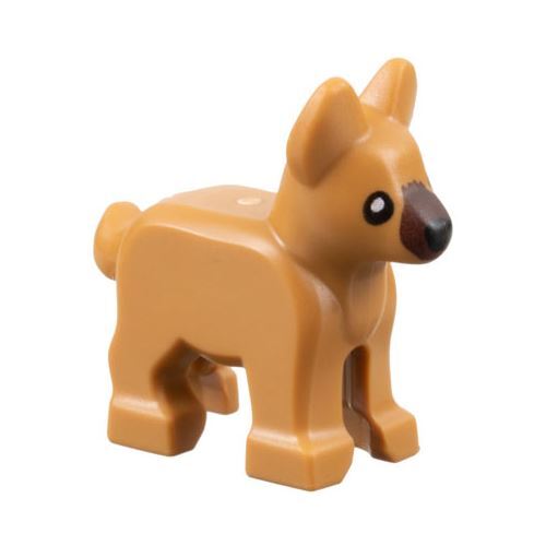 Lego City Tier Medium Nougat ElsäSser Deutscher SchäFerhund Welpe Hund Minifigur-image
