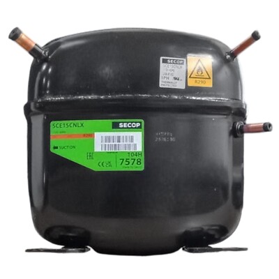Secop SCE15CNLX R290 Refrigeration Compressor 2693 BTU LBP 115V 60