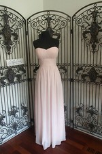 585 BILL LEVKOFF 743 PETAL PINK SZ 12 253 BRIDESMAID PROM FORMAL GOWN DRESS