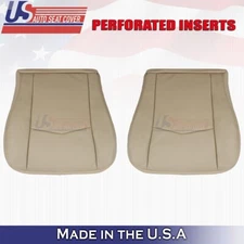 2004-2009 Fits Cadillac SRX Driver & Passenger Bottoms Leather Cover CashmereTan