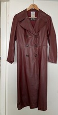 Vtg Womens Henry Miller Hartford 100% Leather Bemberg Lined Coat Size Small