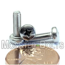 M3 x 10mm  Stainless Steel Phillips Pan Head Machine Screws, Cross Recessed A2
